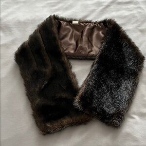 Luxurious Brown Faux Fur Scarf/Stole